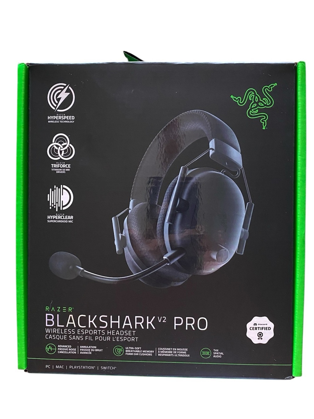 NIB Razor BlackShark V2 Pro Wireless Gaming Headset PlayStation Nintendo Switch